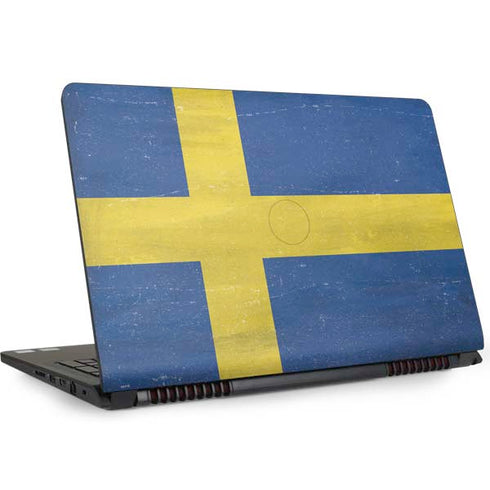 Sweden Flag Distressed Dell Inspiron Skin
